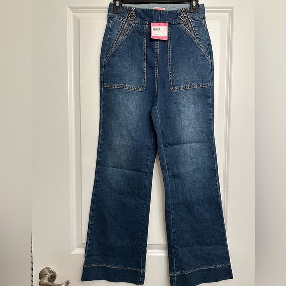 kate spade Denim - Kate Spade ♠️ Women’s  Denim Zip Flare Pants Blue Jeans